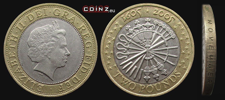 2 funty 2005 Spisek Prochowy - monety Wielkiej Brytanii