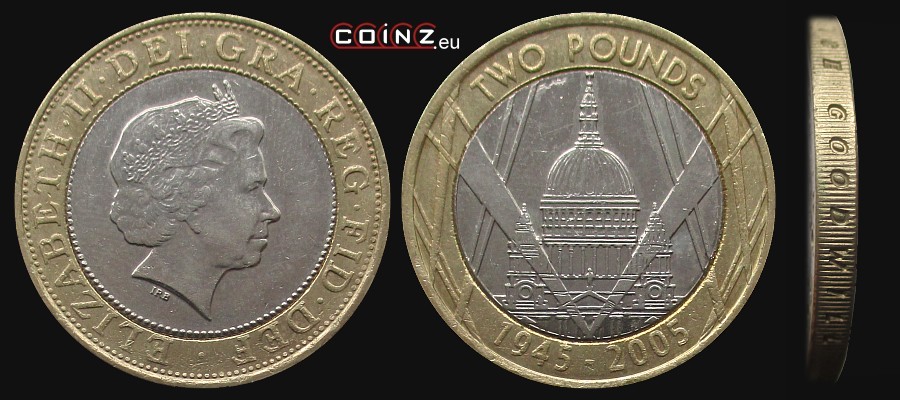 2 funty 2004 Koniec II Wojny Światowej - monety Wielkiej Brytanii