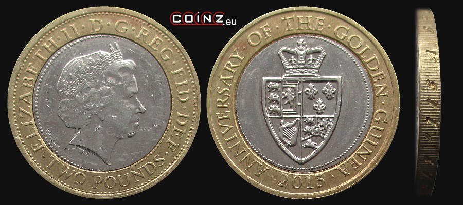 2 funty 2013 Gwinea - monety Wielkiej Brytanii