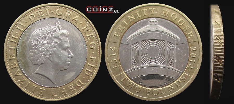 2 funty 2014 Trinity House - monety Wielkiej Brytanii