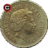 1 funt 2005 - układ awersu do rewersu