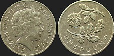Monety Wielkiej Brytanii - 1 funt 2013 rewers angielski