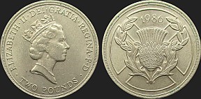 Monety Wielkiej Brytanii - 2 funty 1986 Igrzyska Wspólnoty Edinburgh 1986