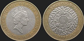Monety Wielkiej Brytanii - 2 funty 1997