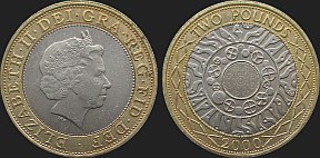 Monety Wielkiej Brytanii - 2 funty 1998-2015