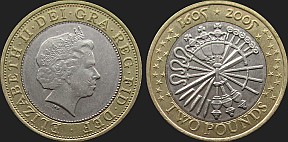 Monety Wielkiej Brytanii - 2 funty 2005 Spisek Prochowy
