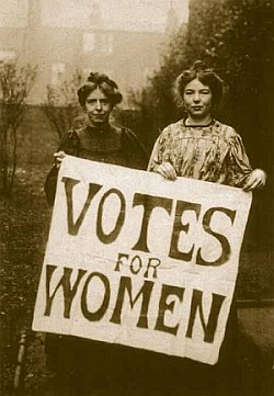 Założycielki WSPU Annie Kenney i Christabel Pankhurst
