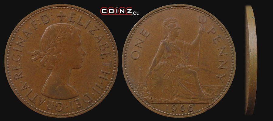 1 pens 1961-1967 - monety Wielkiej Brytanii