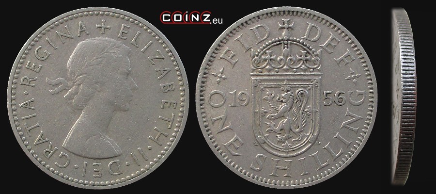 1 szyling 1954-1966 szkocki - monety Wielkiej Brytanii