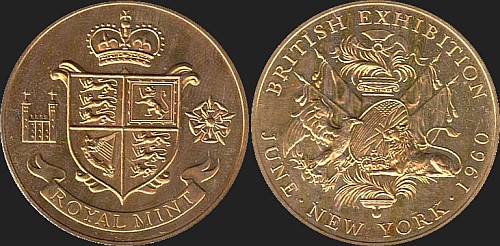 Medal na Brytyjską Wystawę w Nowym Jorku 1960 r.