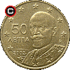50 euro centów 2002-2006 - układ awersu do rewersu
