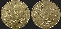 Monety Grecji - 50 euro centów 2002-2006