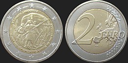 Monety Grecji - 2 euro 2013 Zjednoczenie Krety z Grecją