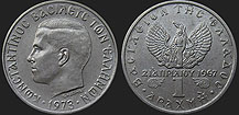 Monety Grecji - 1 drachma 1971-1973