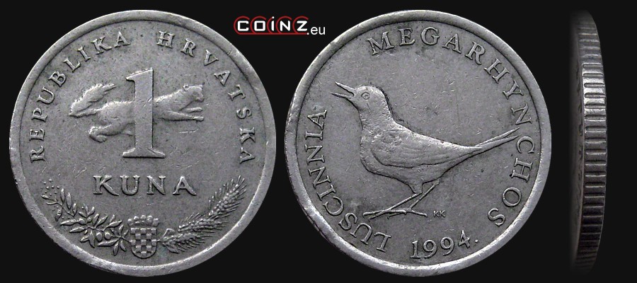 1 kuna 1994 - Croatian coins