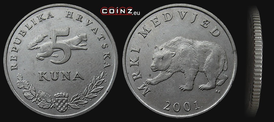 5 kuna from 1993 - Croatian coins