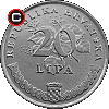 20 lipa 1995 - 50 Years of the FAO - Croatian coins