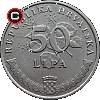 50 lipa from 1993 - Croatian coins