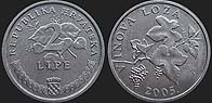 Croatian coins - 2 lipe from 1993