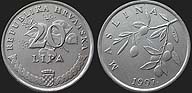 Monety Chorwacji - 20 lip od 1993