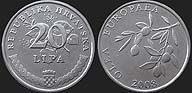 Monety Chorwacji - 20 lip od 1994