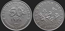 Monety Chorwacji - 50 lip od 1993