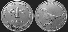 Monety Chorwacji - 1 kuna od 1996