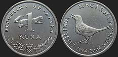 Croatian coins - 1 kuna 2004 10 Years of Kuna Currency