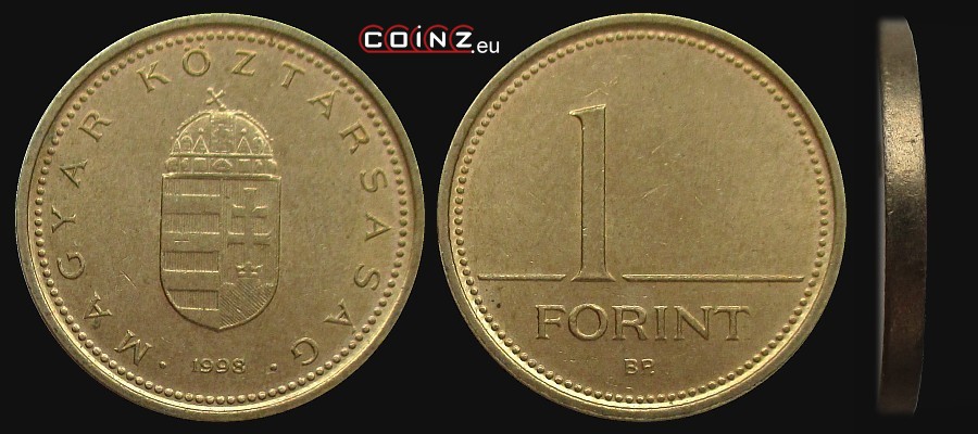 1 forint 1992-2008 - monety Węgier