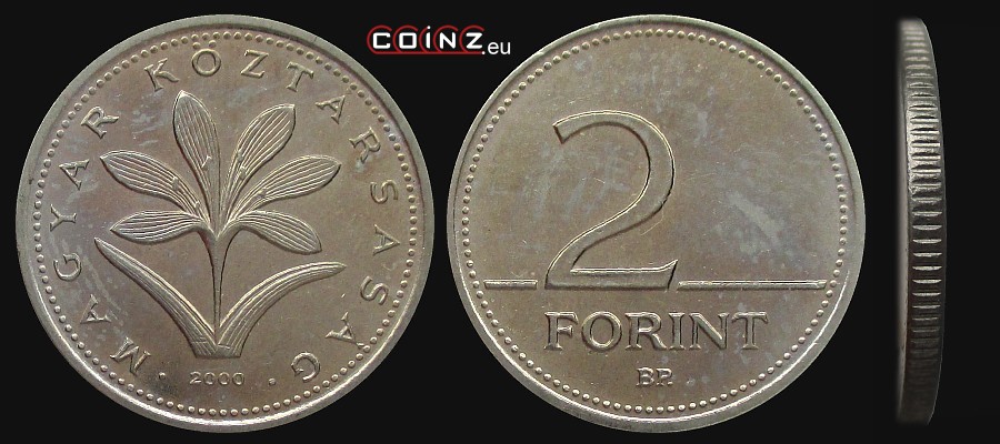 2 forinty 1992-2008 - monety Węgier