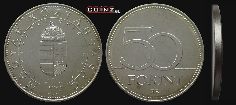50 forintów 2004 Wstąpienie do UE - monety Węgier