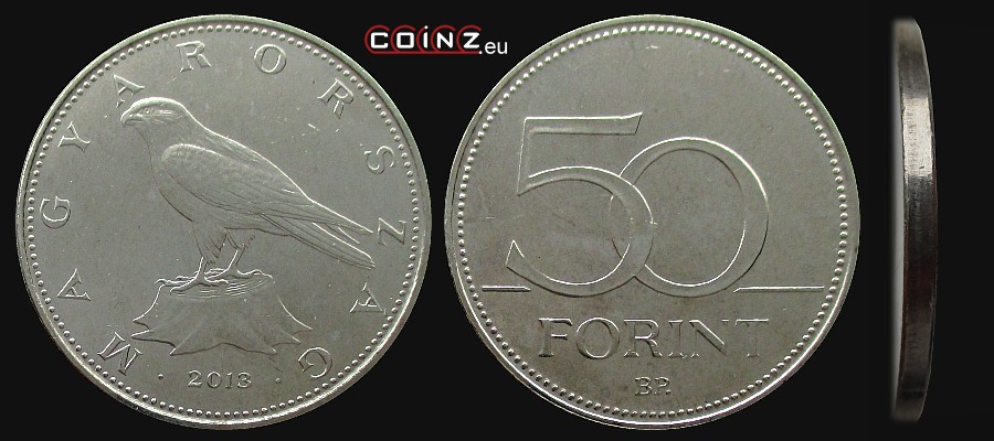 50 forintów od 2012 - monety Węgier