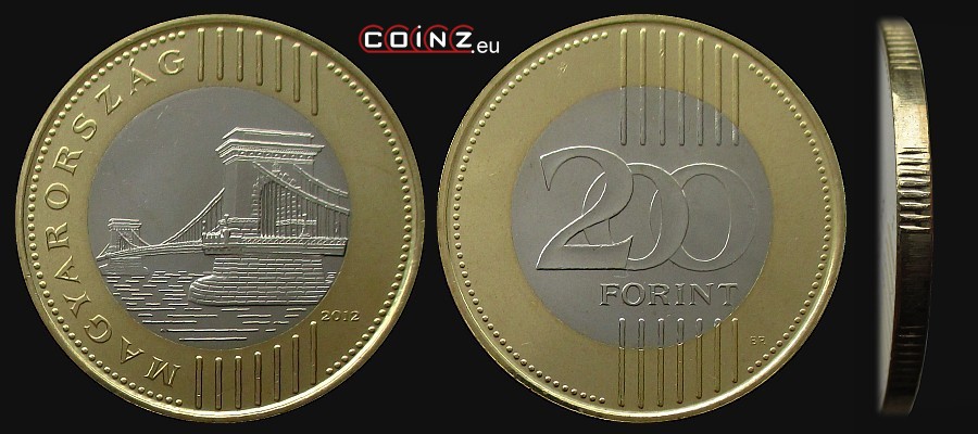 200 forintów od 2012 - monety Węgier