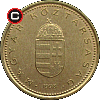 1 forint 1992-2008 - układ awersu do rewersu