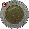100 forintów 2002 Lajos Kossuth - układ awersu do rewersu