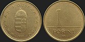 Monety Węgier - 1 forint 1992-2008