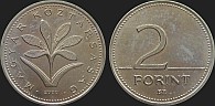 Monety Węgier - 2 forinty 1992-2008