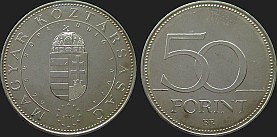 Monety Węgier - 50 forintów 2004 Wstąpienie do Unii Europejskiej