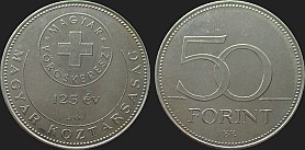 Monety Węgier - 50 forintów 2006 Węgierski Czerwony Krzyż