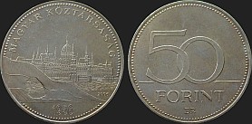 Monety Węgier - 50 forintów 2006 Rewolucja 1956