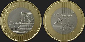 Monety Węgier - 200 forintów od 2012