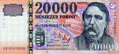 Ferenc Deák na banknocie 20000 HUF
