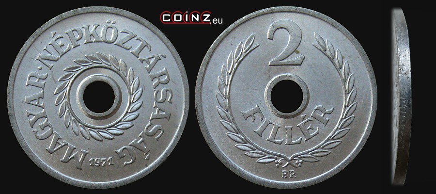 2 fillery 1950-1989 - monety Węgier