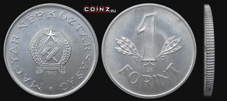 1 forint 1949-1952 - monety Węgier