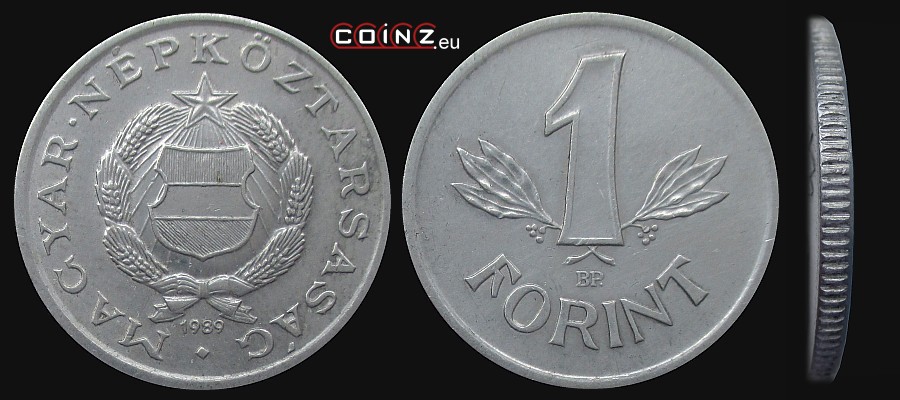 1 forint 1967-1989 - monety Węgier