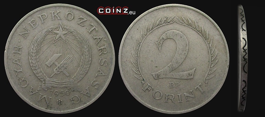 2 forinty 1950-1952 - monety Węgier