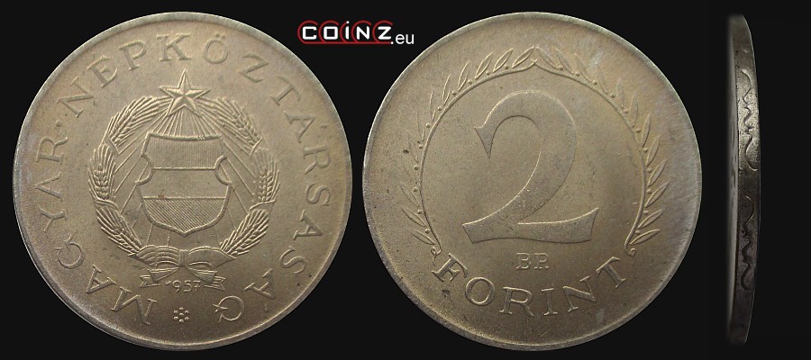 2 forinty 1957-1962 - monety Węgier