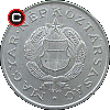 1 forint 1957-1966 - układ awersu do rewersu