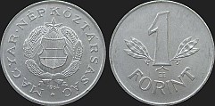 Monety Węgier - 1 forint 1957-1966