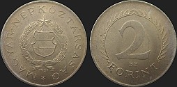 Monety Węgier - 2 forinty 1957-1962